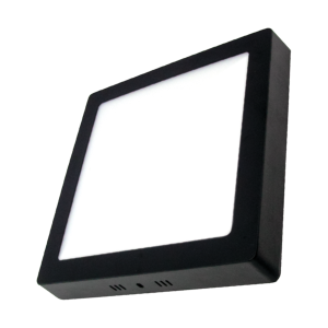 12 Watt Siva siyah ustu kare LED Panel Armatur