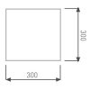 led slim panel 30x30 cizim