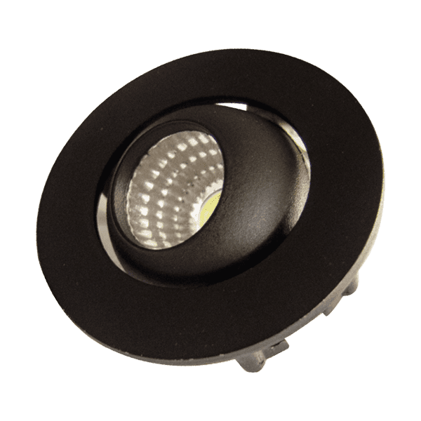 3W Sıva Altı Siyah LED Spot Armatür